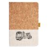 Cork And Heathered Fabric Hardcover Journal 5.5" X 8.25" Thumbnail
