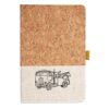 Cork And Heathered Fabric Hardcover Journal 5.5" X 8.25" Thumbnail