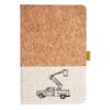 Cork And Heathered Fabric Hardcover Journal 5.5" X 8.25" Thumbnail
