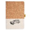Cork And Heathered Fabric Hardcover Journal 5.5" X 8.25" Thumbnail