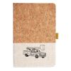 Cork And Heathered Fabric Hardcover Journal 5.5" X 8.25" Thumbnail