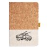 Cork And Heathered Fabric Hardcover Journal 5.5" X 8.25" Thumbnail