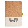 Cork And Heathered Fabric Hardcover Journal 5.5" X 8.25" Thumbnail