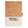 Cork And Heathered Fabric Hardcover Journal 5.5" X 8.25" Thumbnail