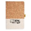 Cork And Heathered Fabric Hardcover Journal 5.5" X 8.25" Thumbnail
