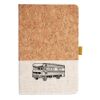 Cork And Heathered Fabric Hardcover Journal 5.5" X 8.25" Thumbnail