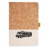 Cork And Heathered Fabric Hardcover Journal 5.5" X 8.25" Thumbnail