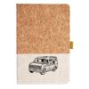Cork And Heathered Fabric Hardcover Journal 5.5" X 8.25" Thumbnail