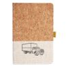 Cork And Heathered Fabric Hardcover Journal 5.5" X 8.25" Thumbnail