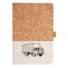 Cork And Heathered Fabric Hardcover Journal 5.5" X 8.25" Thumbnail