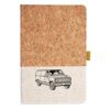 Cork And Heathered Fabric Hardcover Journal 5.5" X 8.25" Thumbnail