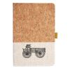 Cork And Heathered Fabric Hardcover Journal 5.5" X 8.25" Thumbnail