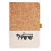 Cork And Heathered Fabric Hardcover Journal 5.5" X 8.25" Thumbnail