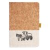 Cork And Heathered Fabric Hardcover Journal 5.5" X 8.25" Thumbnail