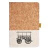 Cork And Heathered Fabric Hardcover Journal 5.5" X 8.25" Thumbnail