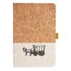 Cork And Heathered Fabric Hardcover Journal 5.5" X 8.25" Thumbnail