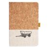 Cork And Heathered Fabric Hardcover Journal 5.5" X 8.25" Thumbnail