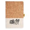 Cork And Heathered Fabric Hardcover Journal 5.5" X 8.25" Thumbnail