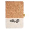 Cork And Heathered Fabric Hardcover Journal 5.5" X 8.25" Thumbnail