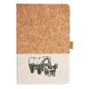 Cork And Heathered Fabric Hardcover Journal 5.5" X 8.25" Thumbnail