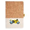 Cork And Heathered Fabric Hardcover Journal 5.5" X 8.25" Thumbnail
