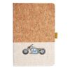 Cork And Heathered Fabric Hardcover Journal 5.5" X 8.25" Thumbnail