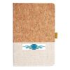 Cork And Heathered Fabric Hardcover Journal 5.5" X 8.25" Thumbnail