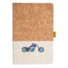 Cork And Heathered Fabric Hardcover Journal 5.5" X 8.25" Thumbnail