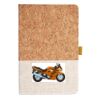 Cork And Heathered Fabric Hardcover Journal 5.5" X 8.25" Thumbnail