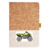 Cork And Heathered Fabric Hardcover Journal 5.5" X 8.25" Thumbnail