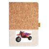 Cork And Heathered Fabric Hardcover Journal 5.5" X 8.25" Thumbnail