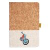 Cork And Heathered Fabric Hardcover Journal 5.5" X 8.25" Thumbnail