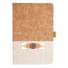 Cork And Heathered Fabric Hardcover Journal 5.5" X 8.25" Thumbnail