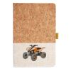 Cork And Heathered Fabric Hardcover Journal 5.5" X 8.25" Thumbnail