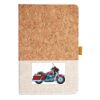 Cork And Heathered Fabric Hardcover Journal 5.5" X 8.25" Thumbnail