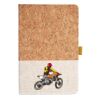 Cork And Heathered Fabric Hardcover Journal 5.5" X 8.25" Thumbnail