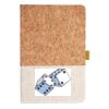 Cork And Heathered Fabric Hardcover Journal 5.5" X 8.25" Thumbnail