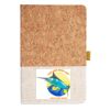 Cork And Heathered Fabric Hardcover Journal 5.5" X 8.25" Thumbnail