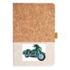 Cork And Heathered Fabric Hardcover Journal 5.5" X 8.25" Thumbnail