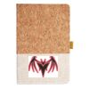 Cork And Heathered Fabric Hardcover Journal 5.5" X 8.25" Thumbnail
