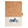 Cork And Heathered Fabric Hardcover Journal 5.5" X 8.25" Thumbnail