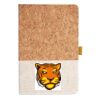 Cork And Heathered Fabric Hardcover Journal 5.5" X 8.25" Thumbnail