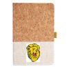 Cork And Heathered Fabric Hardcover Journal 5.5" X 8.25" Thumbnail