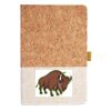 Cork And Heathered Fabric Hardcover Journal 5.5" X 8.25" Thumbnail