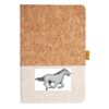Cork And Heathered Fabric Hardcover Journal 5.5" X 8.25" Thumbnail