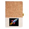Cork And Heathered Fabric Hardcover Journal 5.5" X 8.25" Thumbnail
