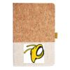 Cork And Heathered Fabric Hardcover Journal 5.5" X 8.25" Thumbnail