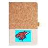 Cork And Heathered Fabric Hardcover Journal 5.5" X 8.25" Thumbnail