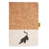Cork And Heathered Fabric Hardcover Journal 5.5" X 8.25" Thumbnail