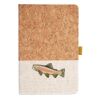 Cork And Heathered Fabric Hardcover Journal 5.5" X 8.25" Thumbnail
